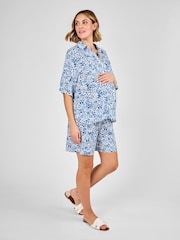JoJo Maman Bébé Maternity Floral Patterned Shirt - Image 4 of 4