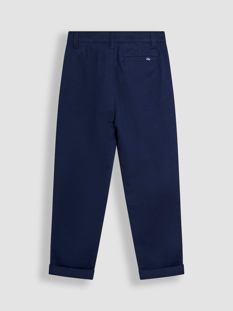 JoJo Maman Bébé Navy Blue Smart Chino - Image 3 of 3