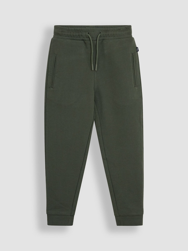 JoJo Maman Bébé Khaki Green & Navy Blue 2-Pack Joggers - Image 2 of 5