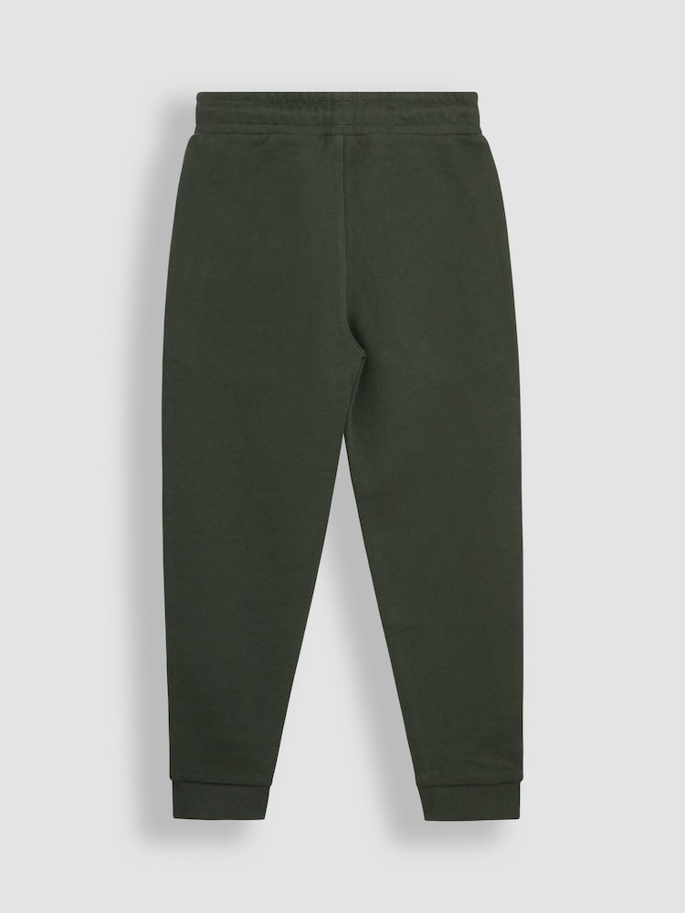 JoJo Maman Bébé Khaki Green & Navy Blue 2-Pack Joggers - Image 3 of 5