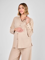 JoJo Maman Bébé Maternity Textured Shirt - Bild 2 von 5
