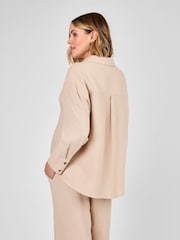 JoJo Maman Bébé Maternity Textured Shirt - Bild 3 von 5