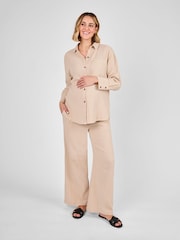 JoJo Maman Bébé Maternity Textured Shirt - Bild 4 von 5