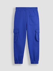 JoJo Maman Bébé Cobalt Blue & Navy Blue 2-Pack Cargo Joggers - Image 3 of 5