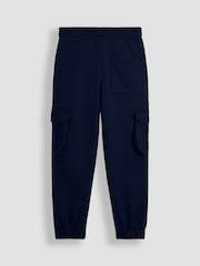 JoJo Maman Bébé Cobalt Blue & Navy Blue 2-Pack Cargo Joggers - Image 5 of 5