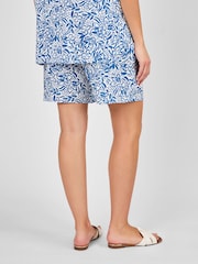 JoJo Maman Bébé Cream Floral Patterned Maternity Shorts - Image 2 of 4