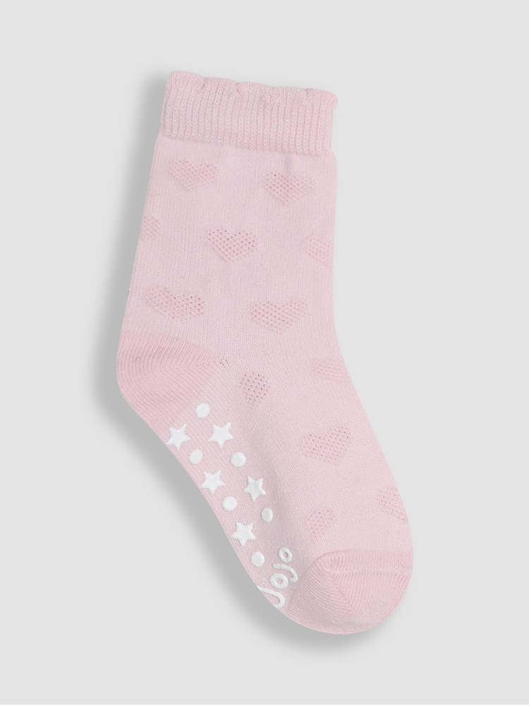 JoJo Maman Bébé Pink Socks 5 Pack - Image 5 of 8