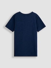 JoJo Maman Bébé Blue 2 Pack New York & Striped T-Shirts - Image 1 of 3