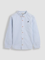 JoJo Maman Bébé Blue Stripe Striped Shirt - Image 1 of 4