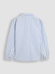 JoJo Maman Bébé Blue Stripe Striped Shirt - Image 2 of 4