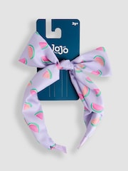 JoJo Maman Bébé Purple Bow Headband - Image 2 of 3
