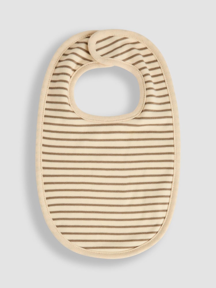 JoJo Maman Bébé Neutral Print Bibs 2 Pack - Image 2 of 5