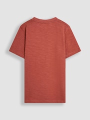 JoJo Maman Bébé Rust Dino Graphic Print T-Shirt - Image 3 of 3