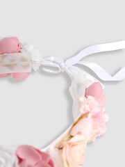JoJo Maman Bébé Pastel Flower Crown Headband - Image 4 of 4