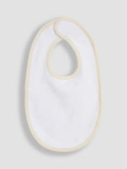 JoJo Maman Bébé Cream Baby Embroidered Bib - Image 2 of 3