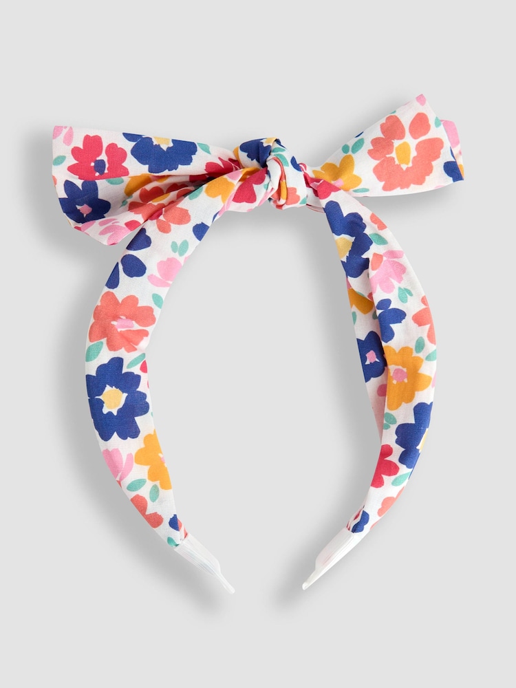 JoJo Maman Bébé Pink Bow Headband - Image 2 of 3