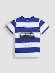 JoJo Maman Bébé Navy Surf Club T-Shirts 2 Pack - Image 2 of 5