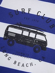 JoJo Maman Bébé Navy Surf Club T-Shirts 2 Pack - Image 5 of 5