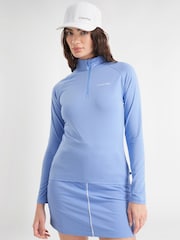 Calvin Klein Golf Blue San Marcos Quarter Zip Top - Image 2 of 7