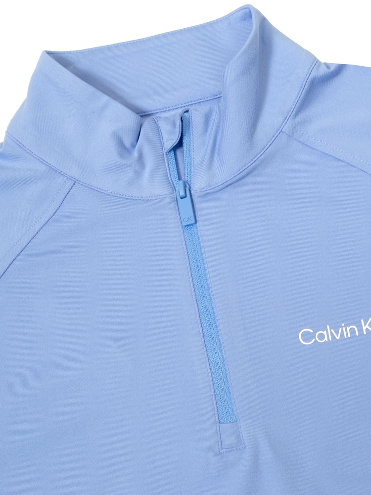 Calvin Klein Golf Blue San Marcos Quarter Zip Top - Image 7 of 7