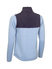 Calvin Klein Golf Cecily Blue Hybrid Quarter Zip Sweatshirt - Image 6 of 8