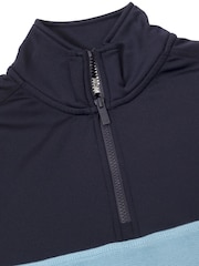 Calvin Klein Golf Cecily Blue Hybrid Quarter Zip Sweatshirt - Image 7 of 8