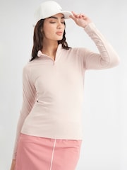 Calvin Klein Golf Orange San Marcos Quarter Zip Top - Image 1 of 7