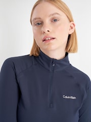 Calvin Klein Golf Blue San Marcos Quarter Zip Sweatshirt - Image 3 of 7