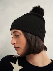 Hobbs Black Alison Winter Hat - Image 2 of 3