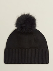 Hobbs Black Alison Winter Hat - Image 3 of 3