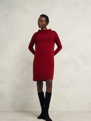 Hobbs Red Audrey Knitted Dress - Image 1 of 4