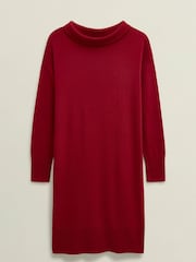 Hobbs Red Audrey Knitted Dress - Image 4 of 4