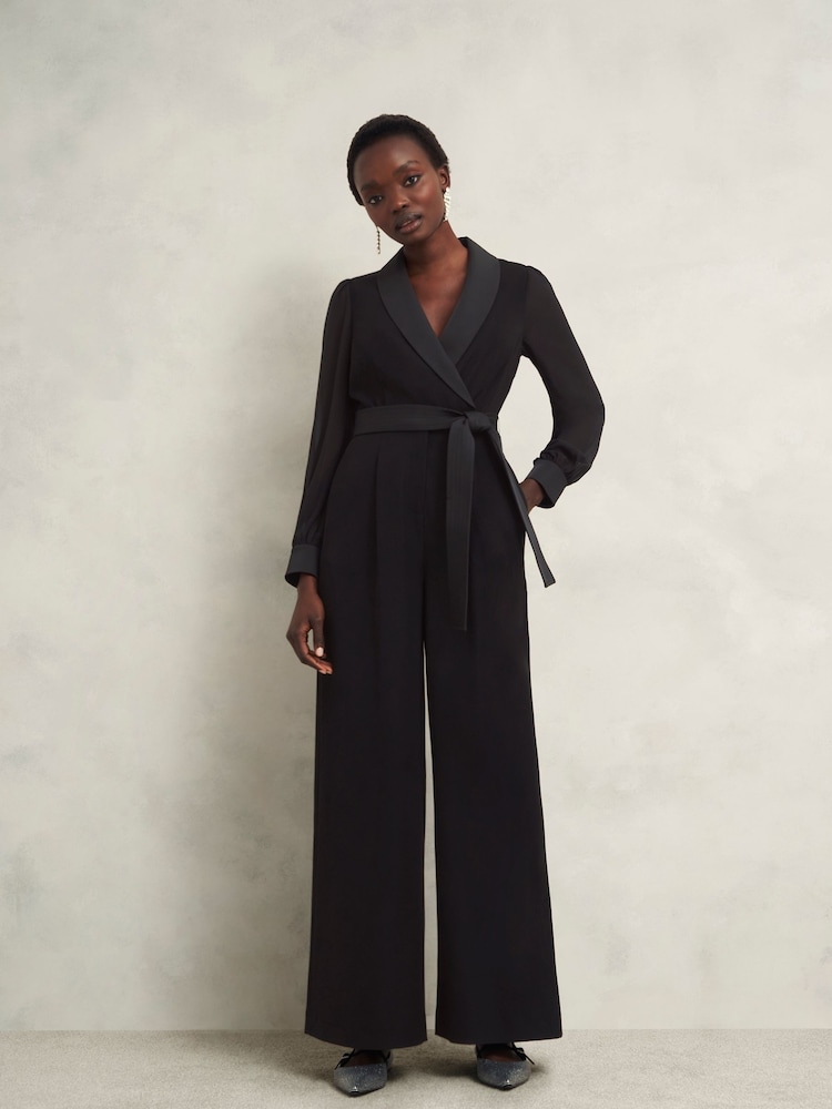 Hobbs Black Maia Sleeved Jumpsuit - Image 1 of 4