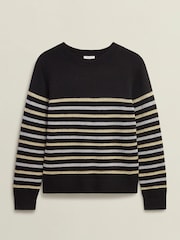 Hobbs Black Destiny Stripe Jumper - Image 4 of 4