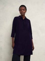 Hobbs Blue Velvet Marciella Dress - Image 1 of 4
