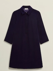 Hobbs Blue Velvet Marciella Dress - Image 4 of 4