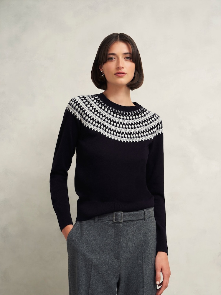 Hobbs Blue Greta Sparkle Jumper - Image 1 of 4