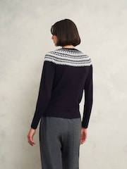Hobbs Blue Greta Sparkle Jumper - Image 2 of 4