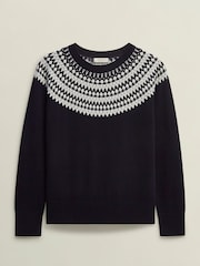 Hobbs Blue Greta Sparkle Jumper - Image 4 of 4
