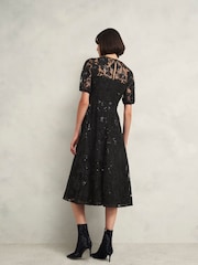 Hobbs Black Ami Lace Dress - Image 2 of 4