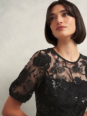 Hobbs Black Ami Lace Dress - Image 3 of 4