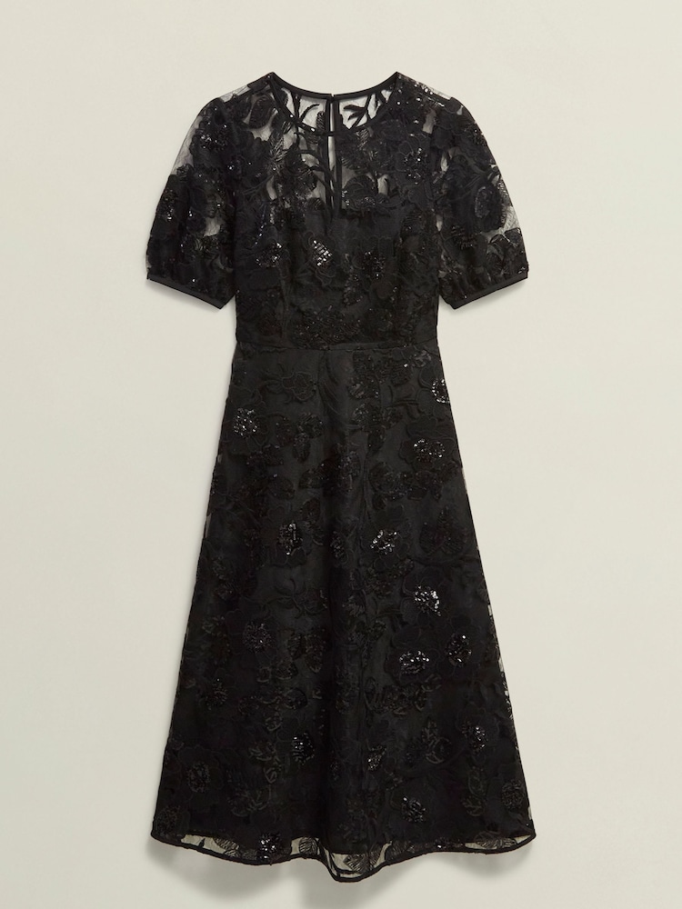 Hobbs Black Ami Lace Dress - Image 4 of 4