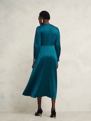 Hobbs Blue Anais Dress - Image 5 of 7