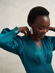 Hobbs Blue Anais Dress - Image 6 of 7
