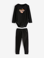 River Island Black Unisex Mamas 100% Cotton Little Boo Set - Image 1 of 1