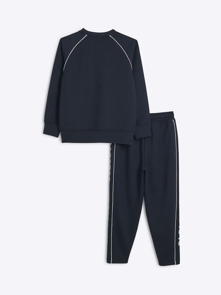River Island Blue River Island Boys Crew Set - Image 2 of 4