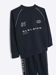 River Island Blue River Island Boys Crew Set - Image 3 of 4