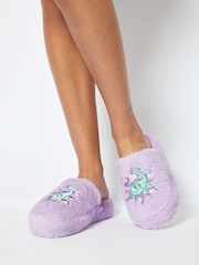 Skinnydip Purple Skinnydip Disney Pascal White Slippers - Image 1 of 2