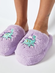 Skinnydip Purple Skinnydip Disney Pascal White Slippers - Image 2 of 2