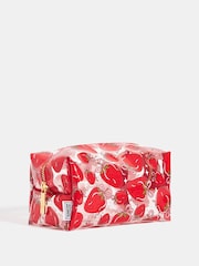 Skinnydip Red Strawberry Bow Make-Up Bag - Image 3 of 5
